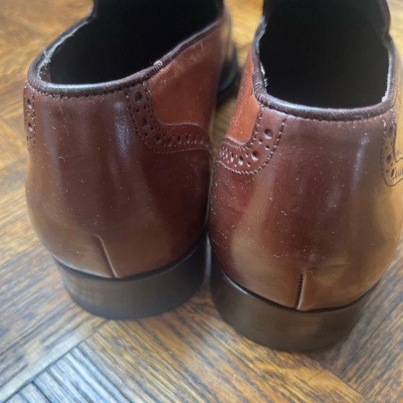 MEZLAN Mens Leather Brown Tassel Dress Shoes - Picture 4 of 9